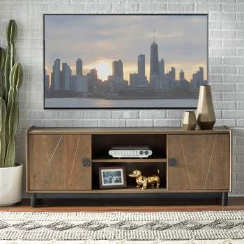 Dulce Entertainment Center TV Stand for TVs up to 55" Gray - Buylateral