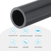 Unique Bargains Water Plumb DIY Crafts High Impact Rigid Round Pipes 8" Length - 3 of 4
