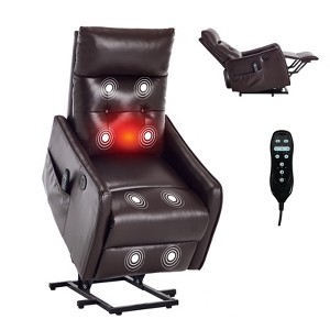 KWPZQEB Power Lift Chair, Single Motor Recliner Chair w/ USB Charging Port & Heavy Duty Motion Mechanism, Massage & Heat for Elderly - 1 of 4