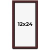 PosterPalooza | Panoramic Shadow Box 1.5" Depth Brown Picture Frame - UV Acrylic, Backing, Hanging Hardware - 2 of 4