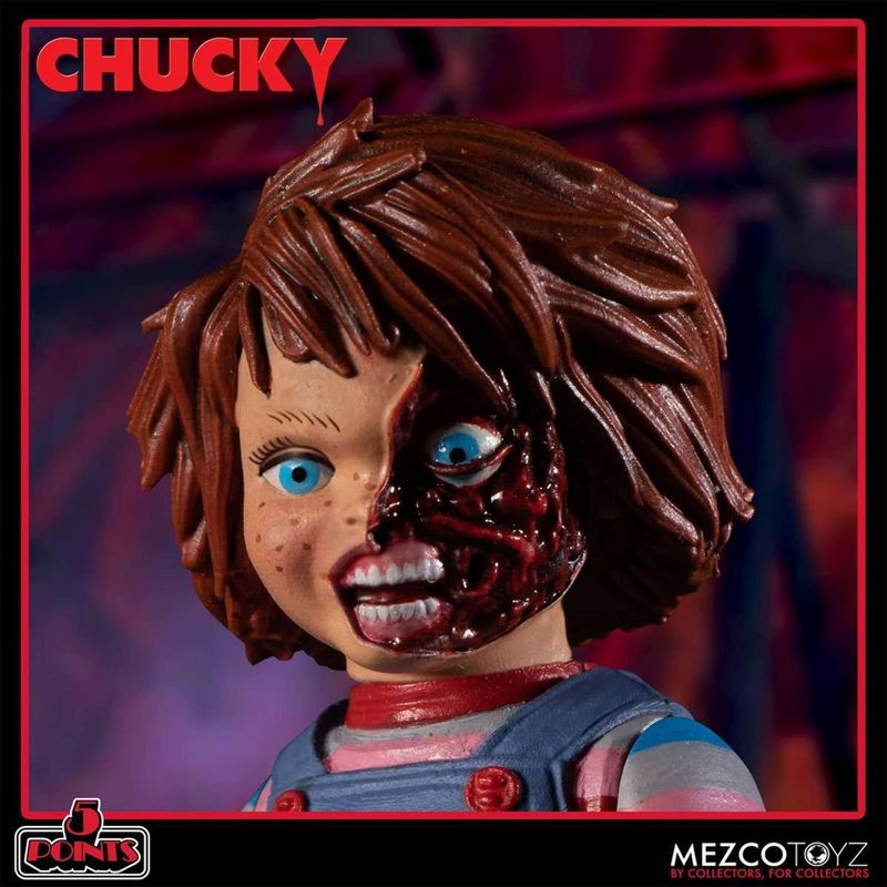 Mezco Toyz Child's Play Chucky Deluxe 5 Point Figure Set, 5 of 10