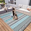 Rug Waterproof Outdoor Carpet Patio Rug Mat Reversible RV Camping Rug Plastic Straw Rug Outside Outdoor Area Rug for Patio Balcony Backyard Picnic - 4 of 4