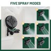 Cobbe Single Handle Wall Mounted Dual Shower Head with 5 Settings Hand Shower and Rain Shower Head and Tub Spout Shower Set Matte Black - 4 of 4