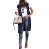 Nlife Womens Long Sweater Vests Sleeveless Open Front Cardigan Tunic Vest Long Cardigan Tops Coat for Fall Winter - 2 of 4