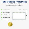 Avery® Cards, 2" x 3.5", Blue Border w/ Gold Dots, Matte White, 80ct - 2 of 4