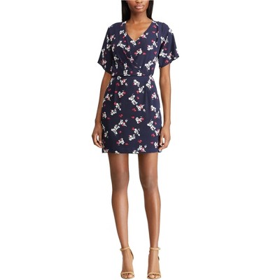 American Living Womens Floral Georgette A-line Dress