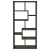 Vynxaria Weathered Gray 8-Shelf Utility Storage Shelves Bookcase - 3 of 4
