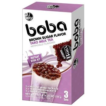 Marbling Boba Kit Gör egen bubble Brunt Socker tea 4-pack
