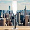 Godinger Silver 8 fl oz Chrylser Building Champagne Flute: Nickel-Plated Steel & Crystal, Hand Wash, 10.68" Height - 2 of 2