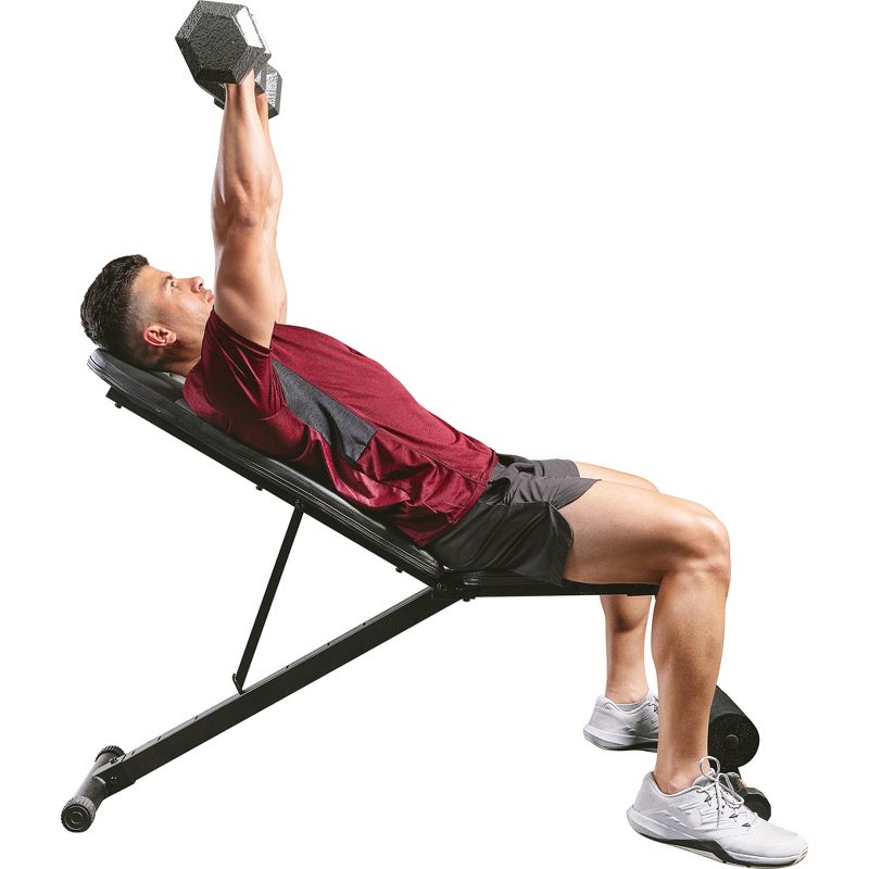 Sunny Health &#38; Fitness Adjustable Incline/Decline Weight Bench, 3 of 14