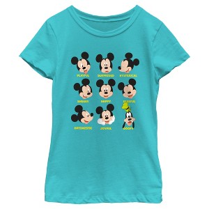 Girl's Mickey & Friends Expressing Emotions T-Shirt - 1 of 4