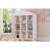 House-Shaped Kids Toys Storage Shelf with 9 Cubby Compartments, Colorblock Bookcase,Modern Playroom & Bedroom Storage Rack-Baofuwish - 3 of 4