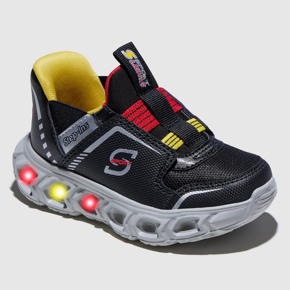 S Sport By Skechers Toddler Girls' Kaleb Step-Ins Sneakers - Black 5T