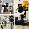 PartyWoo 50 Inch Black 4D Foil Balloons 1PCS - 4 of 4