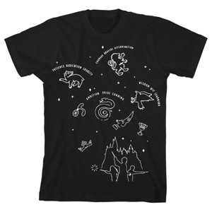 Harry Potter Line Art Black Tee Toddler Boy to Youth Boy - 1 of 3