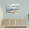 Stupell Industries Summer Beach Scene Retro Van Surfboards Dogs Playing, 48" x 36" - 2 of 4