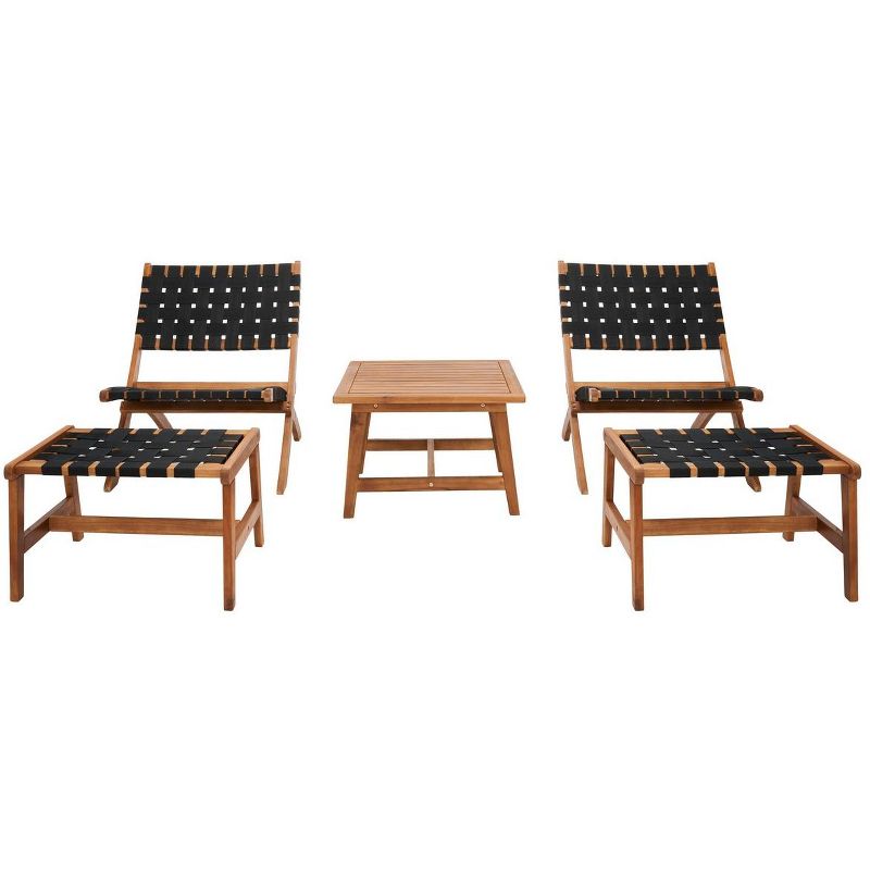Darryl Patio Outdoor Chair and Ottoman Set  - Safavieh, 1 of 10