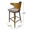 Anybear Set of 2 Mid-Century Inspired Bar Stools - 4 of 4