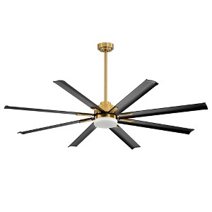 Airsurfer 72" Large Modern Ceiling Fans with Led Lights and Remote for Indoor/Covered Outdoor - 1 of 4