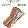 BEAFUP Men's Wallet,RFID Blocking Genuine Leather Wallet - Slim Bifold Front Pocket Wallet with Zipper Closure, Credit Card Holder - 2 of 4