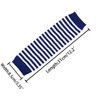 Allegra K Women's Stripe Print Knitted Fingerless Elbow Length Gloves Warmers One Size 1 Pair - 3 of 4