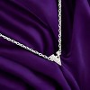 Slickblue 16" Adjustable Rhodium Initial Necklace, Pave Set Cubic Zirconia, Choose from f/v/w/z Letters - 2 of 3