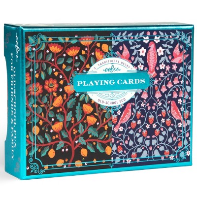 eeBoo Piece & Love Playing Cards - Birds & Flowers