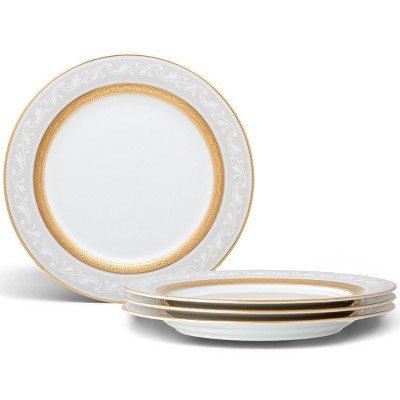 Noritake Crestwood Gold Set of 4 Accent/Luncheon Plates