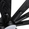 YUHAO 84 in. Indoor Industrial Aluminum Blades Reversible DC Motor Ceiling Fan with Light and Remote Control - 3 of 4