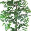 6' Artificial Ficus Tree in Embossed Metal Base (Round) – LCG Florals: Indoor Polyester Plant, No Assembly Required - image 3 of 4