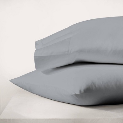 Light Gray Organic Cotton Standard/Queen Pillowcase Set