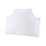 34"x26" Oversized Headboard Cotton Canvas Lumbar Throw Pillow White - Intelligent Design