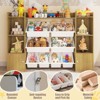 Toy Storage Organizer with 8 Toy Bins, 54.7" Wide Toddler Bookcase Storage Cabinet - 4 of 4