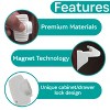 Adhesive Mount Magnet Lock (4) & Key/Holder - 2 of 4
