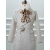 Allegra K Women's Leopard Ribbons Faux Fur Winter Wrap Collar Plush Neck Scarves Warmer - 2 of 4