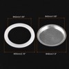 Unique Bargains Coffee Machine Replacement Mocha Pot Silicone Gaskets and Stainless Steel Filters - 2 of 3