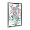 Stupell Industries Pastel Joyful Bouquet Black Framed Floater Canvas Wall Art - 3 of 4