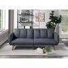 NicBex 81 Inch Loveseat Sofa Modern Upholstered Polyester Fabric Convertible Sofa Bed with Wood Legs for Living Room,Apartment - 4 of 4