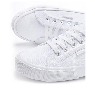 Женские кроссовки Lascana Women's Classic Canvas Sneakers - LASCANA - White Solid 5.5 — фото 4