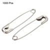 Unique Bargains Metal DIY Blankets Crafts Brooch Making Home Sewing Safety Pins 1000 Pcs - 3 of 4