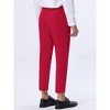 Lars Amadeus Men's Cropped Dress Business Pants Straight Fit Flat Front Suit Trousers - 3 of 4