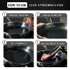 T-fal HybridMesh Stainless Steel, 3 Piece Frypan Set, 8 inch, 10.25 inch and 12 inch, Silver - 4 of 4