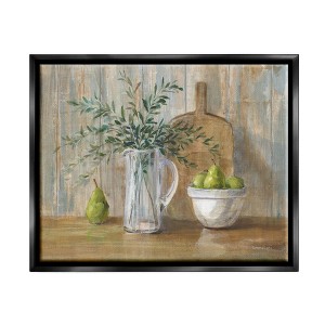 Stupell Industries Rustic Pears Still Life Framed Floater Canvas Wall Art - 1 of 4