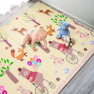 Sorbus (78x70x0.4) Foldable Play Mats with Travel Bag - for Babies, Toddlers, and Kids Playtime & Tummy Time - 1 of 4