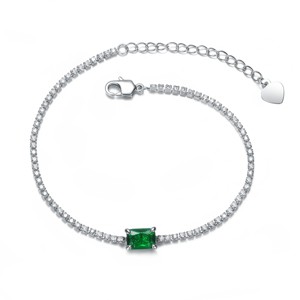 Guili Sterling Silver White Gold Plated Bracelet with Cubic Zirconia Delivers Regal Sparkle and Timeless Style for Any Look - 1 of 3