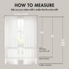 DSVIMOY Curtain Panel Privacy Rod Pocket Back Tab Design for Living Room or Bedroom, White, 3.74"*13.39"*5.51" - 3 of 4