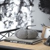 SEVOBAL Party Decorations and Accessories Rustic Fabric Pumpkin Decor with Cozy Plaid Motif for Stylish Holiday Home, Black,White, 8.3"*7"*7.5" - 4 of 4