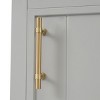 ChicFurnit Bathroom Storage Cabinets Bathroom Floor Storage Cabinet Functional Bathroom Cabinet with Drawer for Bathroom, Gray, 20"*15.6"*33.9" - 3 of 4