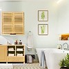 Yukimo 2 Tier Bamboo Bathroom Wall Cabinet, Adjustable Shelf with Double Doors, Easy Assembly, Natural and Eco-Friendly - 4 of 4