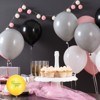 Unique Bargains Paper Latex PVC Graduation Centerpieces Swirls and Balloons Black, Gold Tone 24 Pcs - 4 of 4